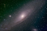 Andromeda galaxy image taken from my backyard observatory.